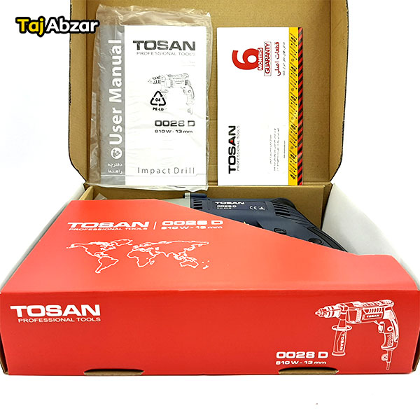 دریل چکشی توسن مدل 0028D - بسته بندی-3