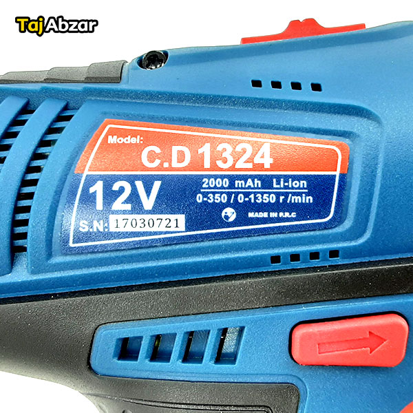 دریل پیچگوشتی شارژی 12 ولت ای اند ال مدل C.D 1324 - مشخصات