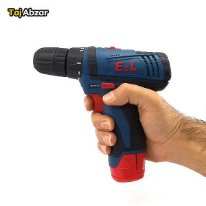 دریل پیچگوشتی شارژی 12 ولت ای اند ال مدل C.D 1324 - در دست