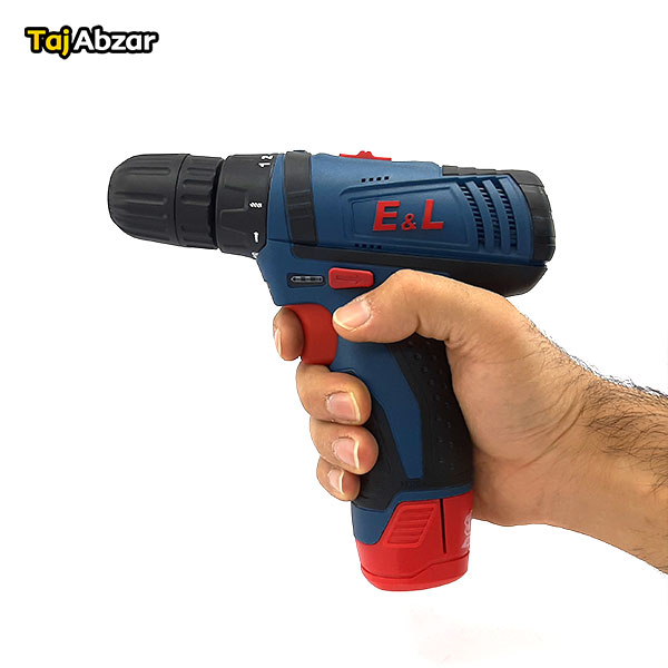 دریل پیچگوشتی شارژی 12 ولت ای اند ال مدل C.D 1324 - در دست