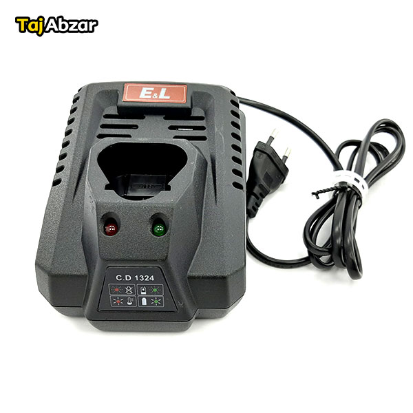 دریل پیچگوشتی شارژی 12 ولت ای اند ال مدل C.D 1324 - شارژر