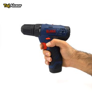 دریل پیچ‌گوشتی شارژی 12 ولت المکس مدل C.D 212 - در دست