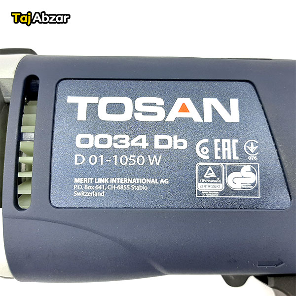 دریل چکشی توسن مدل 0034Db- مشخصات روی دستگاه