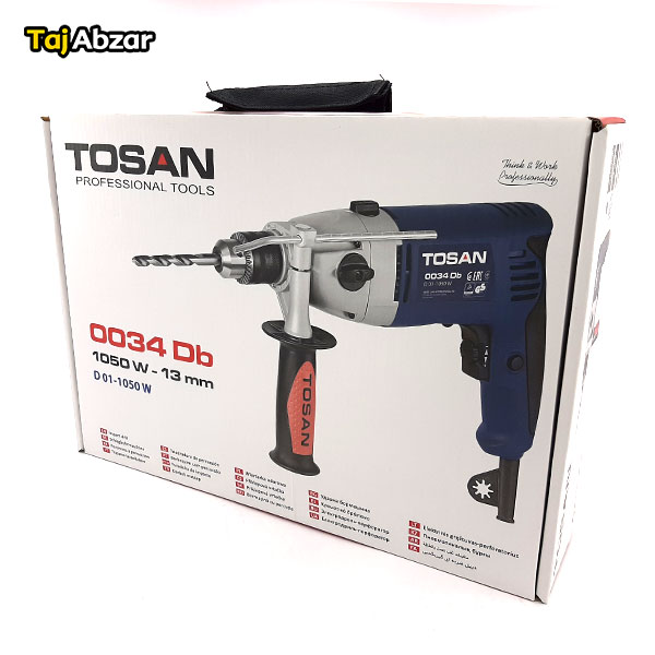 دریل چکشی توسن مدل 0034Db- بسته بندی
