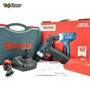 دریل پیچ گوشتی شارژی رونیکس مدل 8612- مجموعه