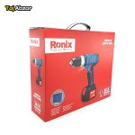 دریل پیچ گوشتی چکشی شارژی رونیکس مدل 8618- بسته بندی
