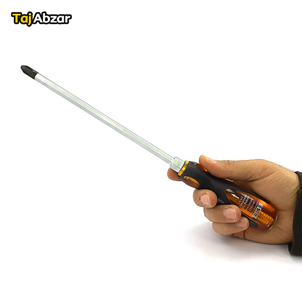 پیچ گوشتی چهار سو سفیر مدل SH7332- در دست