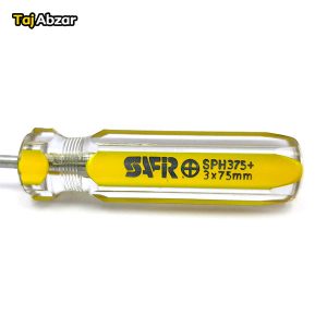 پیچ گوشتی چهار سو سفیر مدل SPH 375- مشخصات روی پیچ گوشتی