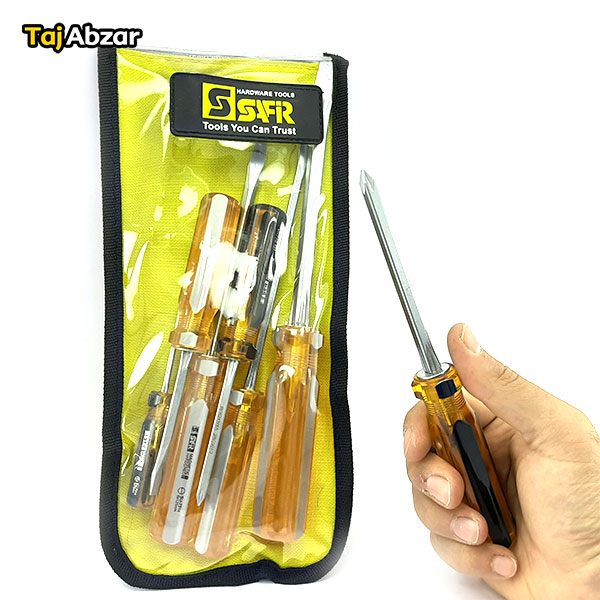 مجموعه 7 عددی پیچ گوشتی سفیر مدل SU7314-7- در دست