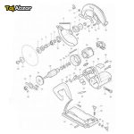 اره گردبر ماکیتا مدل 5806B- نقشه انفجاری