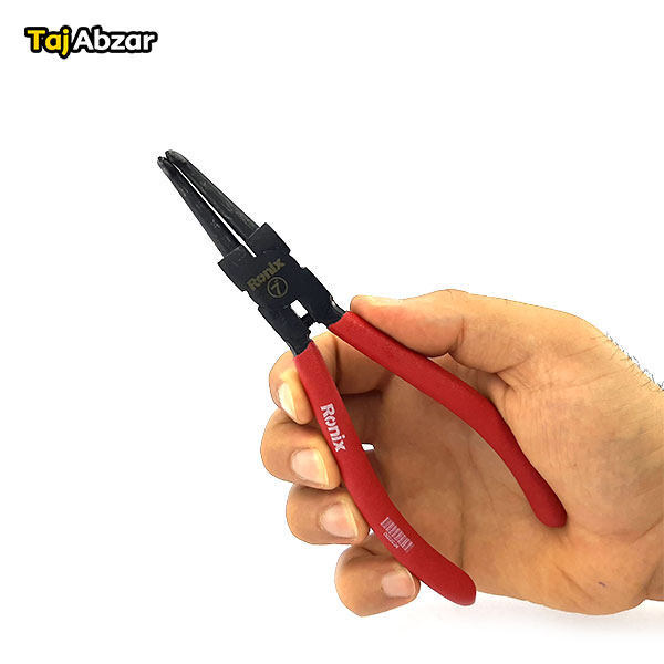 انبر خار جمع کن سر کج رونیکس مدل RH-1717- در دست