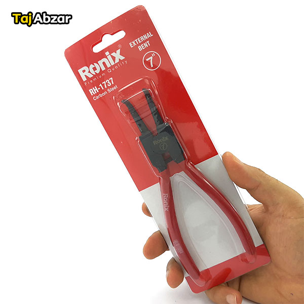 انبر خار باز کن سر کج رونیکس مدل RH-1737- بسته بندی