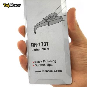 انبر خار باز کن سر کج رونیکس مدل RH-1737- پشت بسته بندی