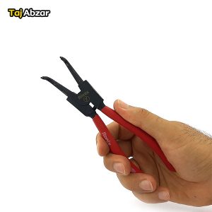 انبر خار باز کن سر کج رونیکس مدل RH-1737- در دست