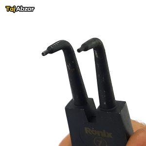 انبر خار باز کن سر کج رونیکس مدل RH-1737- نوک های انبر