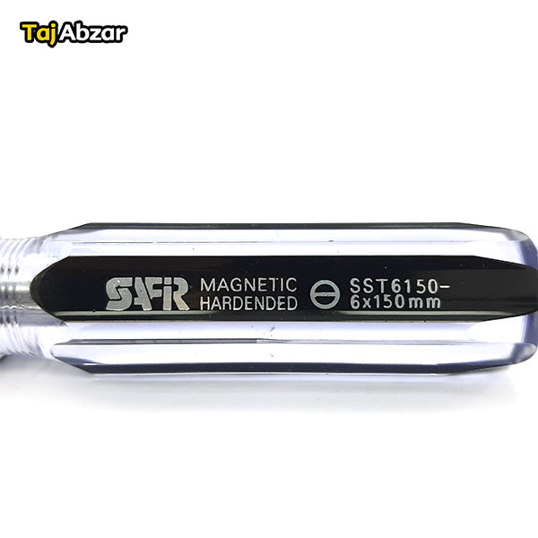 پیچ گوشتی دو سو سفیر سایز 150*6 مدل SST6150- مشخصات روی دسته
