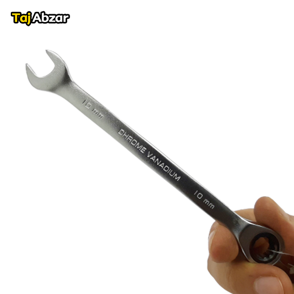 آچار یک سر جغجغه سایز 10 اینکو مدل HCSPAR101- مشخصات روی آچار