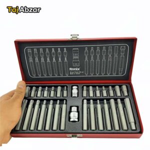 سایز جعبه بیت ترکیبی ستاره ای و شش گوش 30 پارچه رونیکس مدل RH-2697