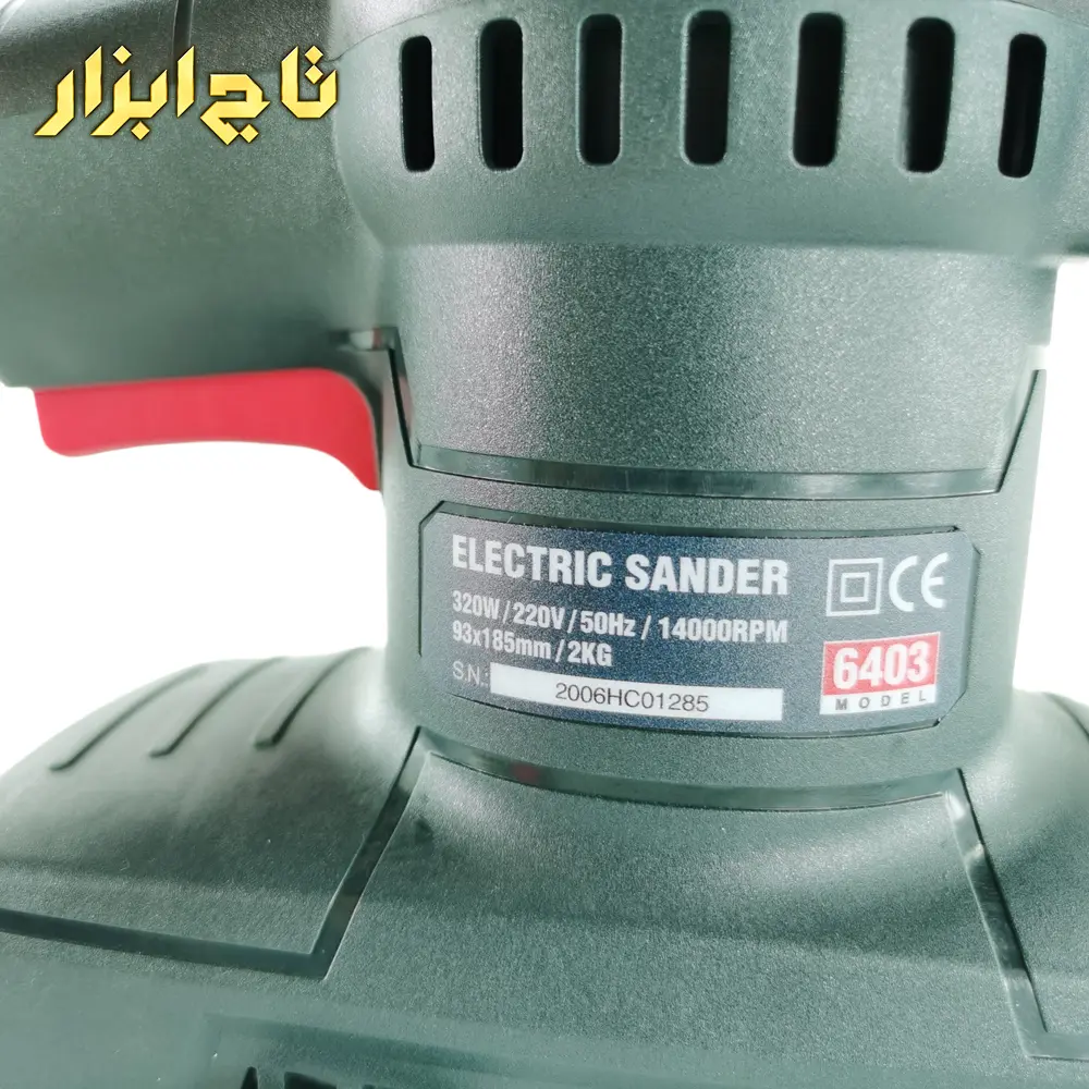 مشخصات روی دستگاه سنباده لرزان 6403 رونیکس