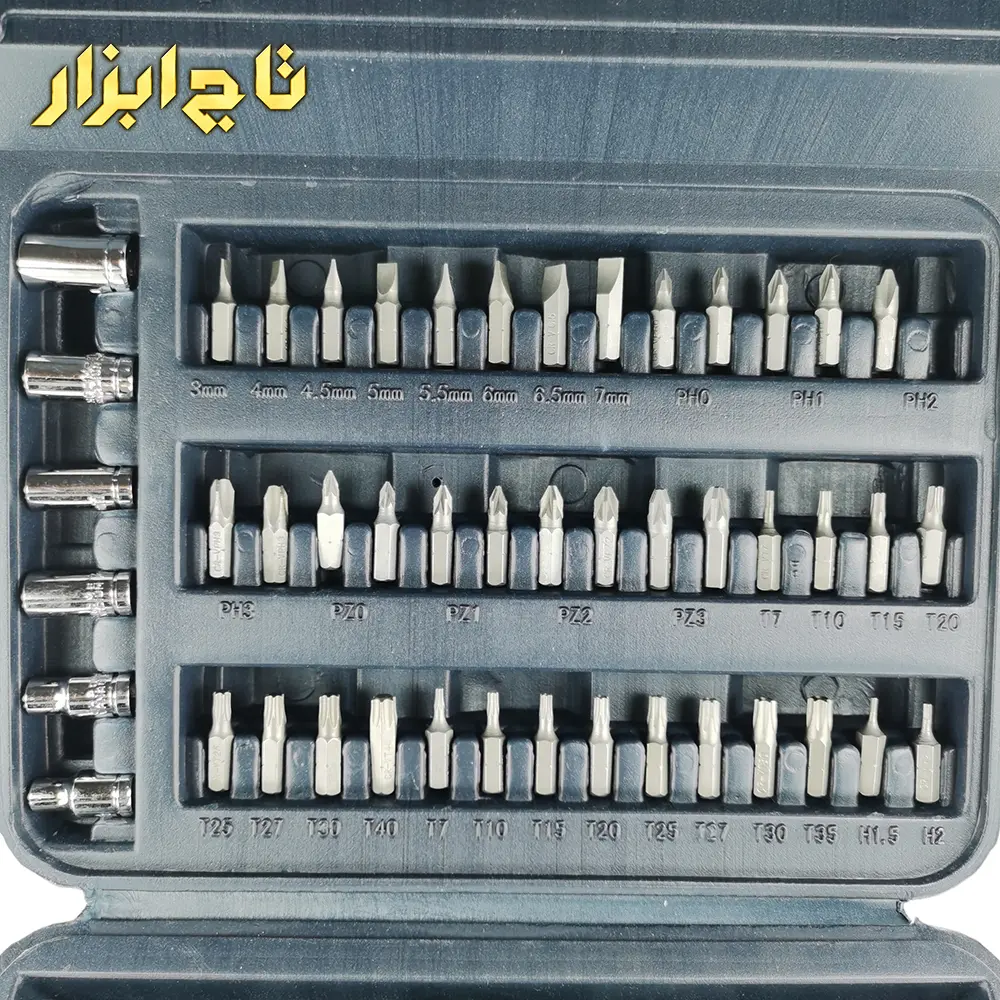 پیچ گوشتی شارژی تاشو مجهز به کیف رونیکس مدل 8536
