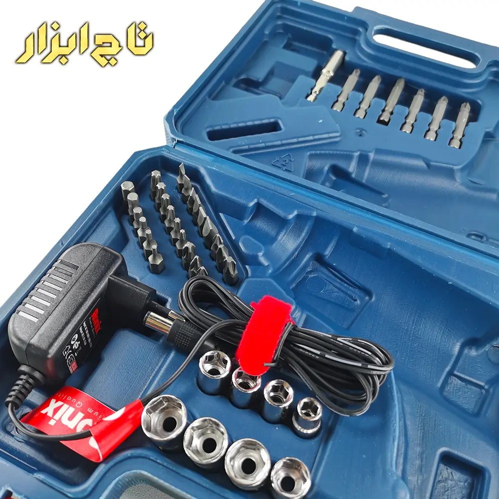 پیچ گوشتی شارژی مجهز به کیف رونیکس 8530