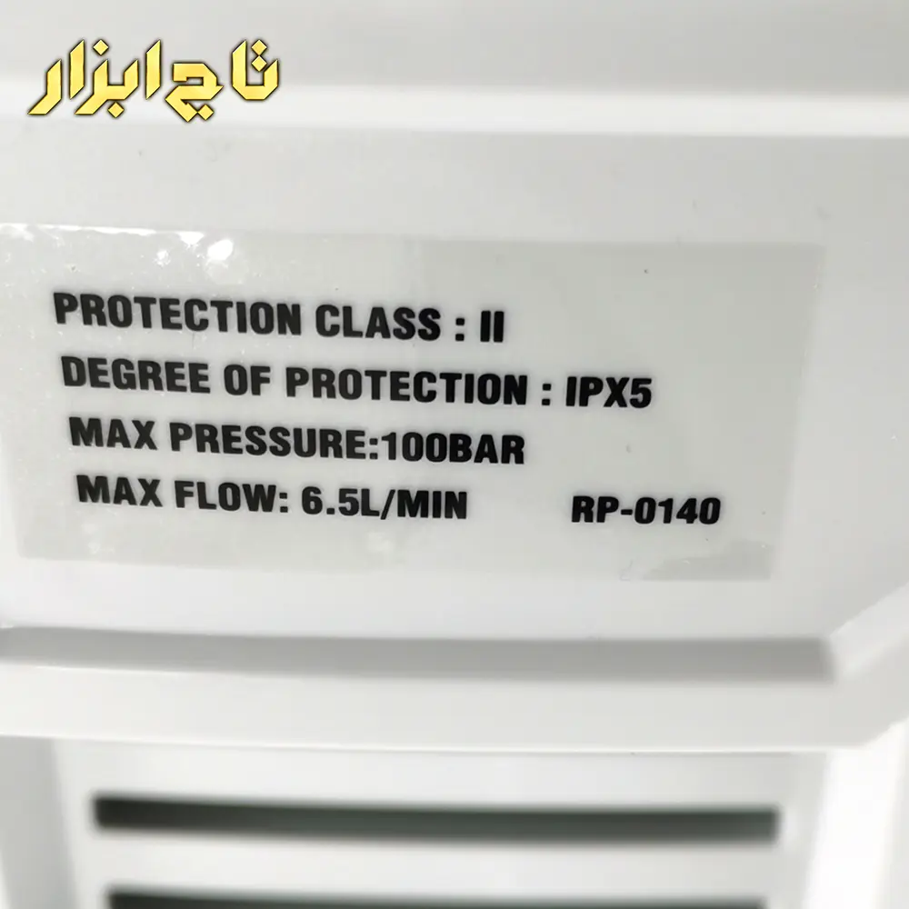 مدل درج شده روی کارواش 140 بار دینامی رونیکس مدل RP-0140