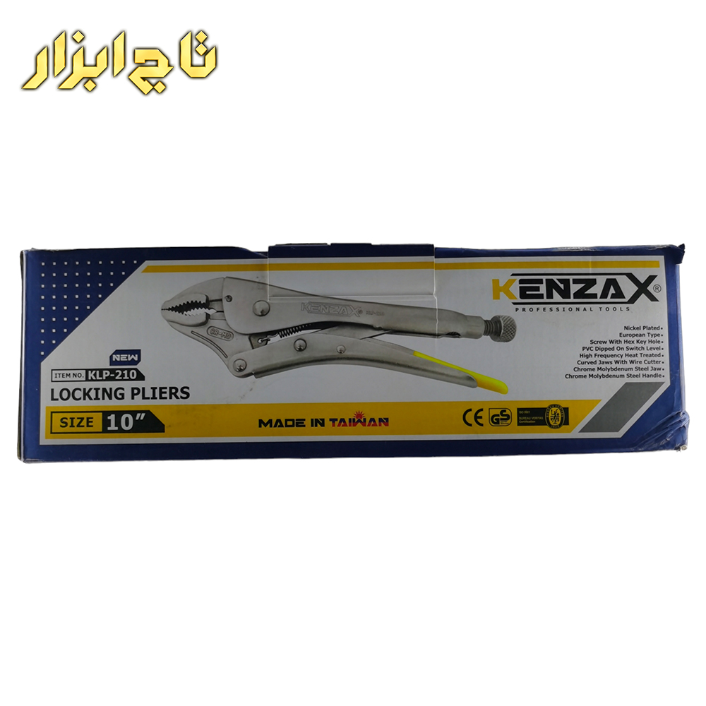 کارتن انبر قفلی تایوانی سایز 10 اینچ کنزاکس مدل KLP 210