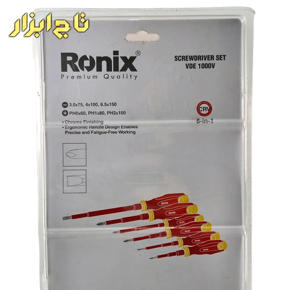 ست پیچ گوشتی 6 عددی VDE 1000V مدل RH-2724 رونیکس