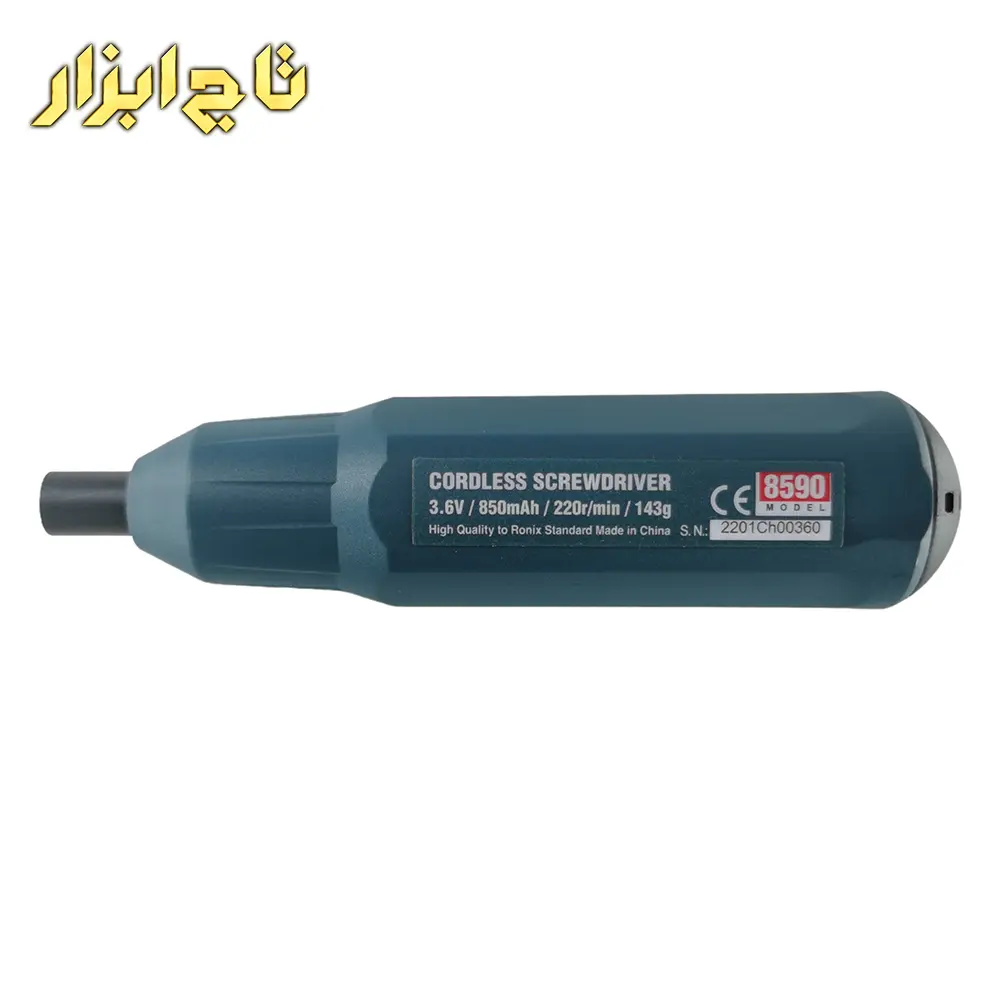 پیچ گوشتی شارژی دارای موتور باکیفیت 3.6 ولت رونیکس مدل 8590