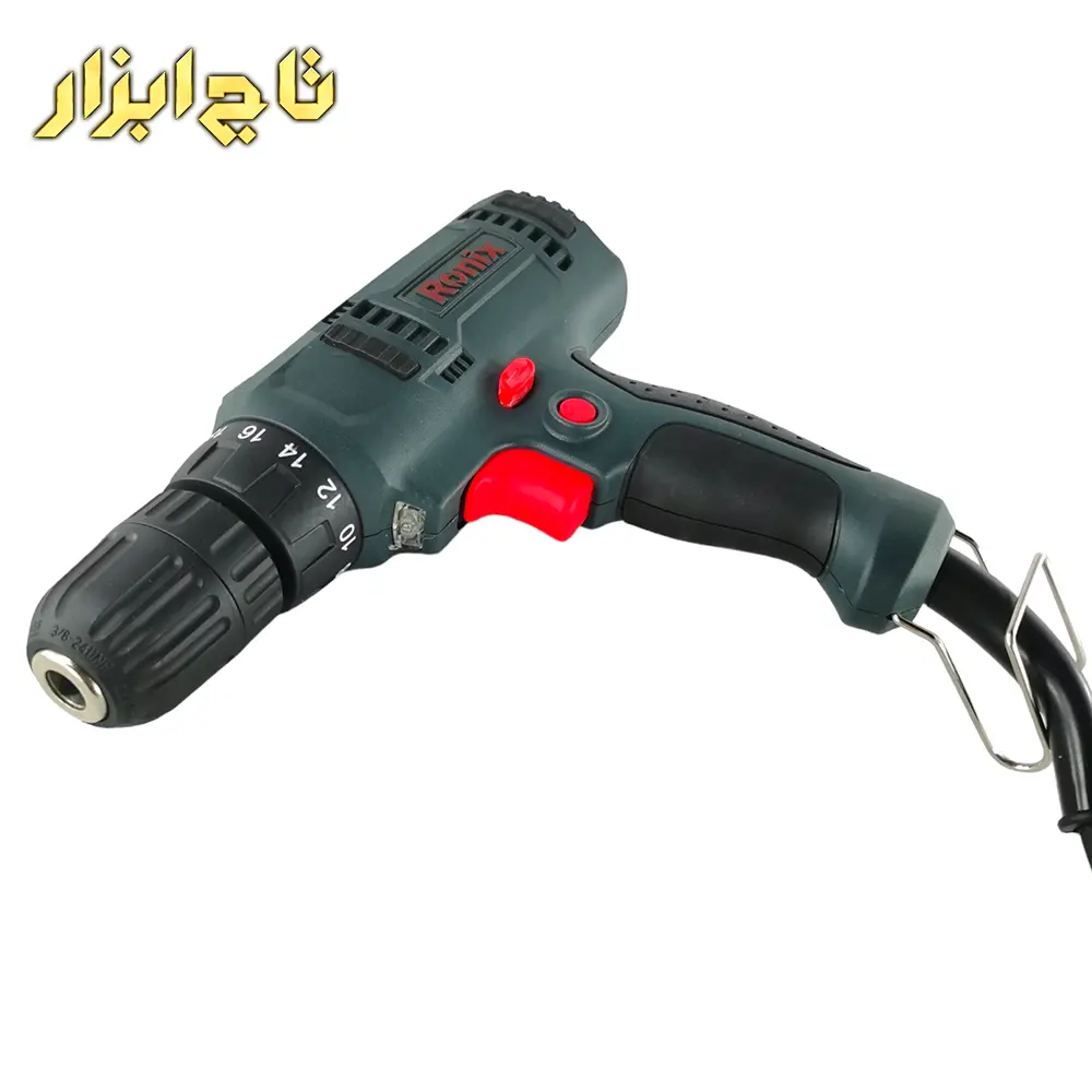 پیچ گوشتی برقی دارای روکش پلاستیکی دوسرعته ترکمتردار 230 وات رونیکس مدل 2510