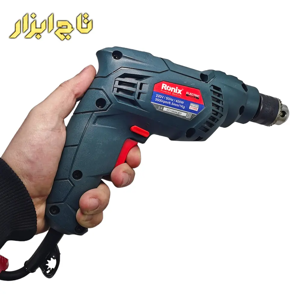 دریل 400 وات 6.5 میلیمتر سه نظام رونیکس مدل 2106B
