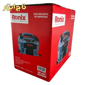 مینی کمپرسور سه کاره فندکی و برق شهری رونیکس دارای مکانیزم تنظیم شونده مدل RH-4261