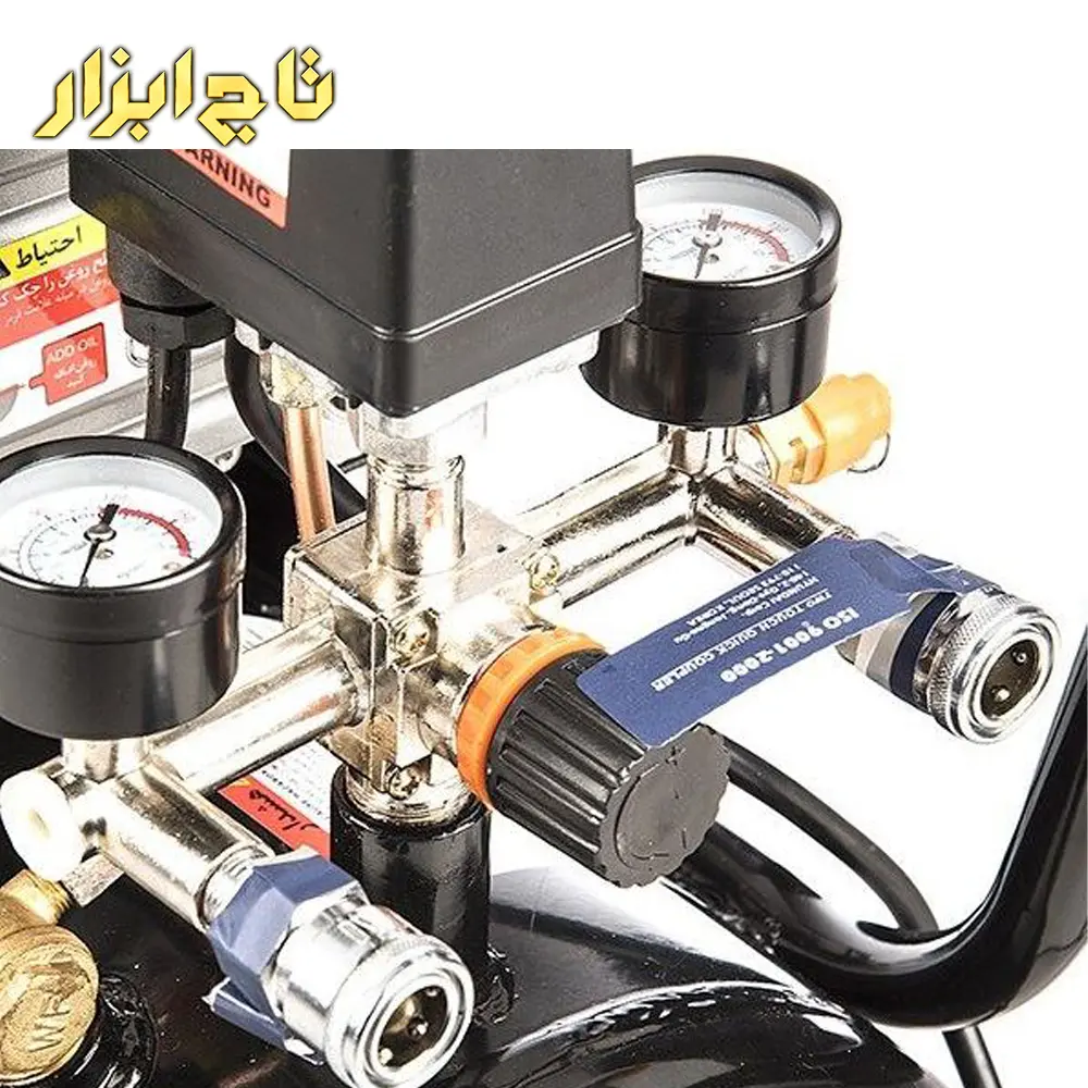 فشار سنج کمپرسور باد 25 لیتری هیوندای مدل AC-2425