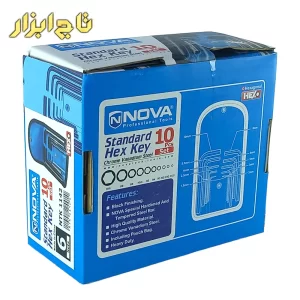 مجموعه 10 عددی آلن شش گوش کوتاه کیفی مدل NTK-1142