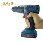 کیت دریل شارژی 13 میلی متری موتور براش لس صنعتی رونیکس مدل 8905K