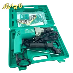 دریل چکشی سه نظام آچاری گیربکسی 500 وات AZJ03-13
