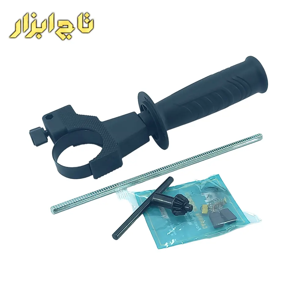 دریل چکشی سه نظام آچاری گیربکسی 500 وات مجهز به دسته کمکی DCA مدل AZJ03-13
