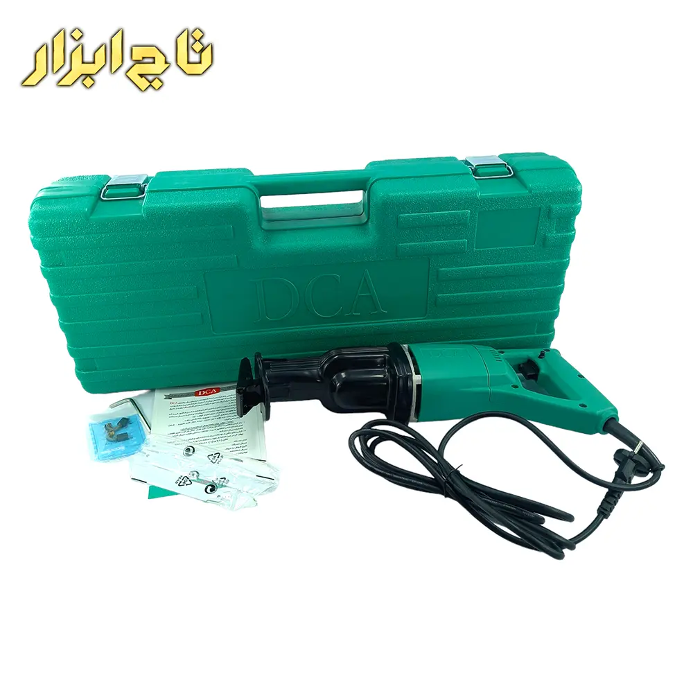 اره افقی بر دارای کیف حمل مقاوم و سبک 90 میلیمتر 590 وات DCA مدل AJF30