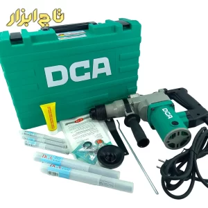 بتن کن چهار شیار دو حالته 26 میلیمتر 750 وات DCA مجهز به دسته کمکی مدل AZC03-26B