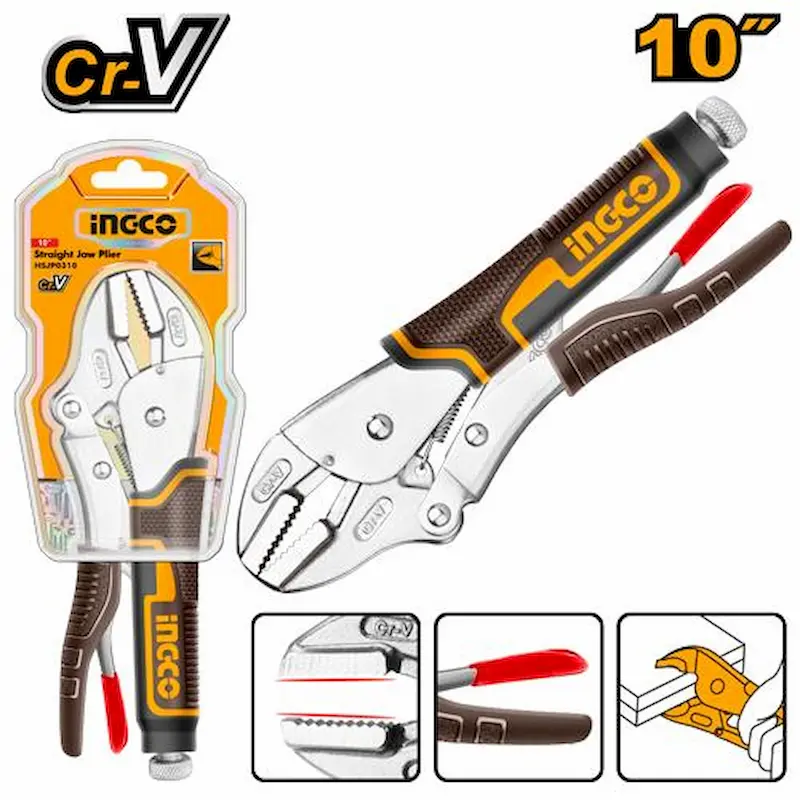 انبرقفلی صنعتی 10 اینچ (250 میلی متر) اینکو مدل INGCO-HSJP0210