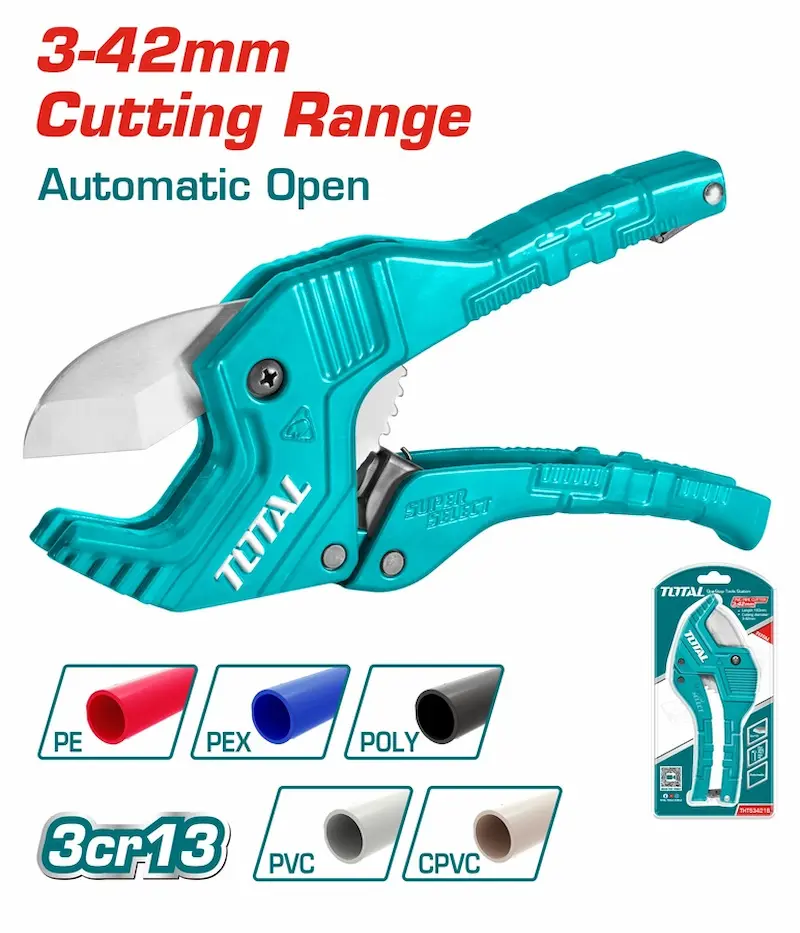 قیچی لوله بر (PVC) متوسط توتال مدل TOTAL-THT534216