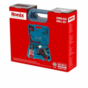 کیت دریل شارژی 12 ولت (2 باطری 19 پارچه) رونیکس مدل RS-8613
