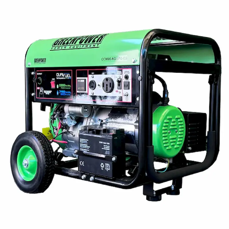 موتور برق گازسوز ریموت دار 7.5 کیلووات گرین پاور مدل CC9000-NG/LPG