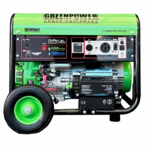 موتور برق گازسوز ریموت دار 7.5 کیلووات گرین پاور مدل CC9000-NG/LPG