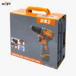 دریل چکشی شارژی 2دور 16.8 ولت براشلس 2 باتری maks مدل DB2