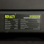 اطلاعات ژنراتور (موتور برق) بنزینی سایلنت 7.2 کیلووات رویالیتی مدل RT7100-sie