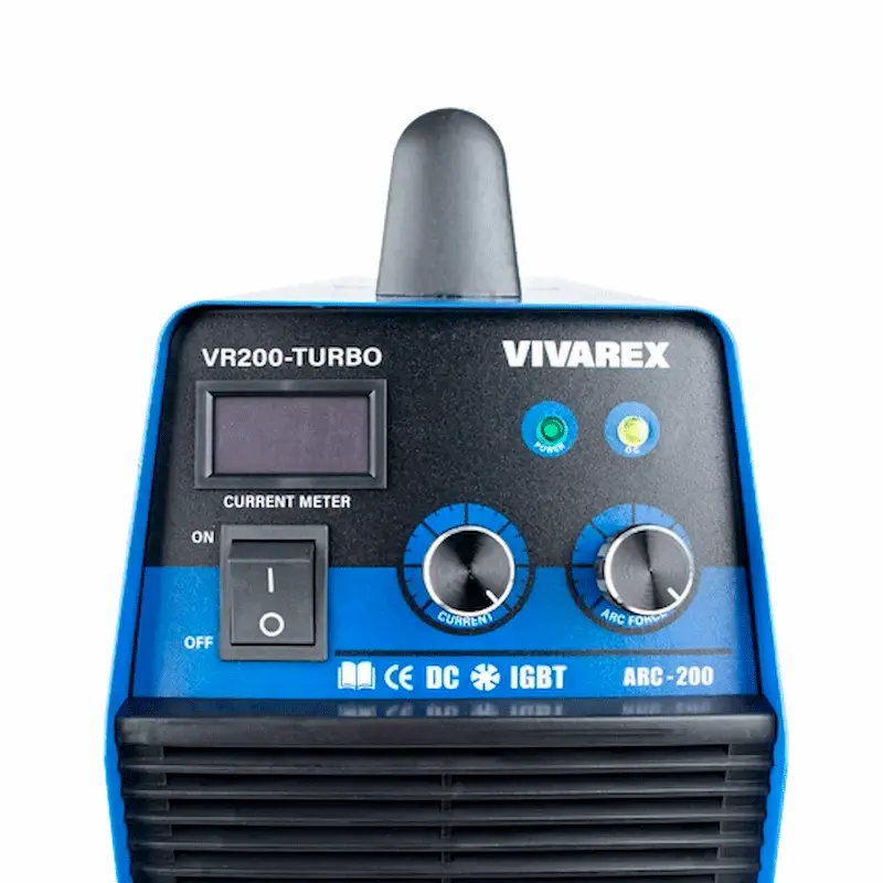 صفحه نمایش اینورتر جوشکاری 200 آمپر ویوارکس مدل VR200-TURBO