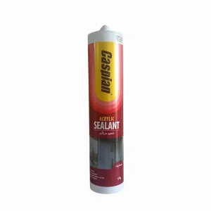 چسب خمیر درزگیر سفید(چسب ماستیک) مدل اکریلیک کارتریج 470 گرمی کاسپین